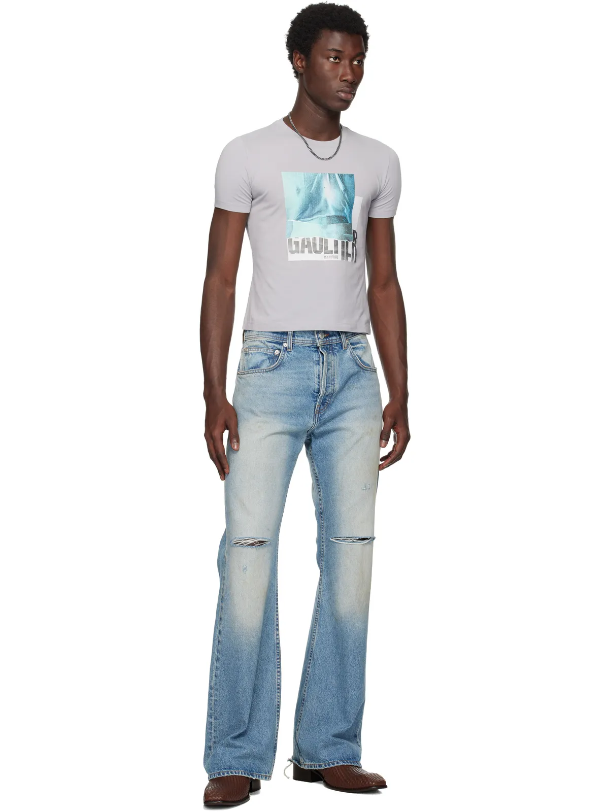 Jean Paul Gaultier Printed Water ベビーTシャツ - 画像4