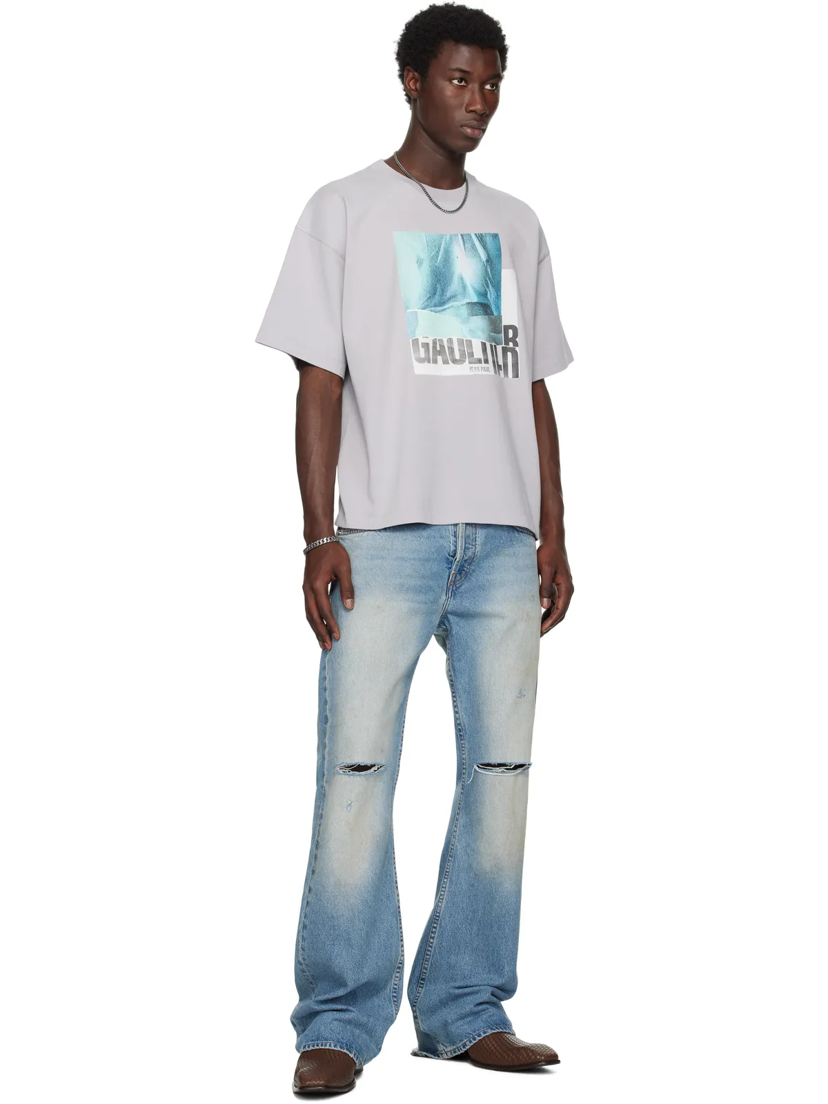 Jean Paul Gaultier Printed Water オーバーサイズ Tシャツ - 画像4