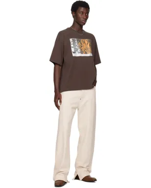 Jean Paul Gaultier Printed Wood オーバーサイズ Tシャツ - サムネイル4