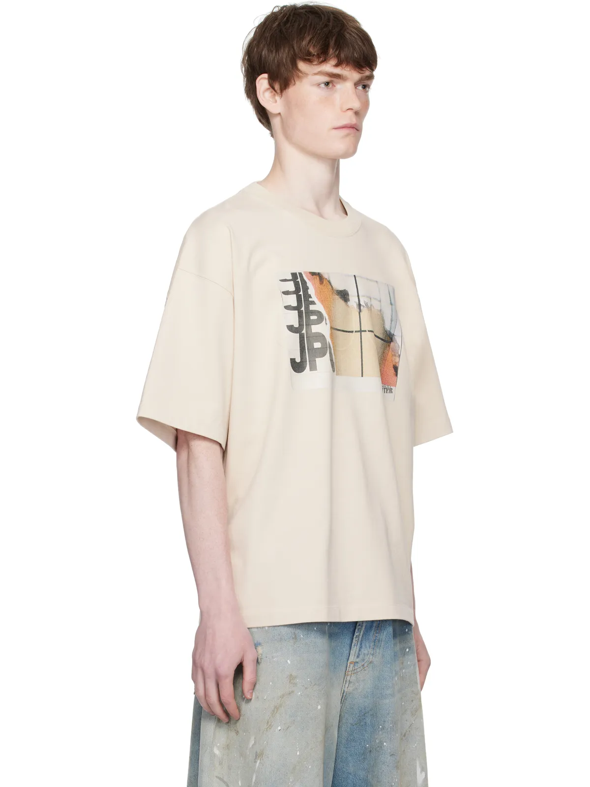Jean Paul Gaultier Printed Fire オーバーサイズ Tシャツ - 画像2