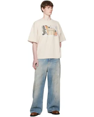 Jean Paul Gaultier Printed Fire オーバーサイズ Tシャツ - サムネイル4
