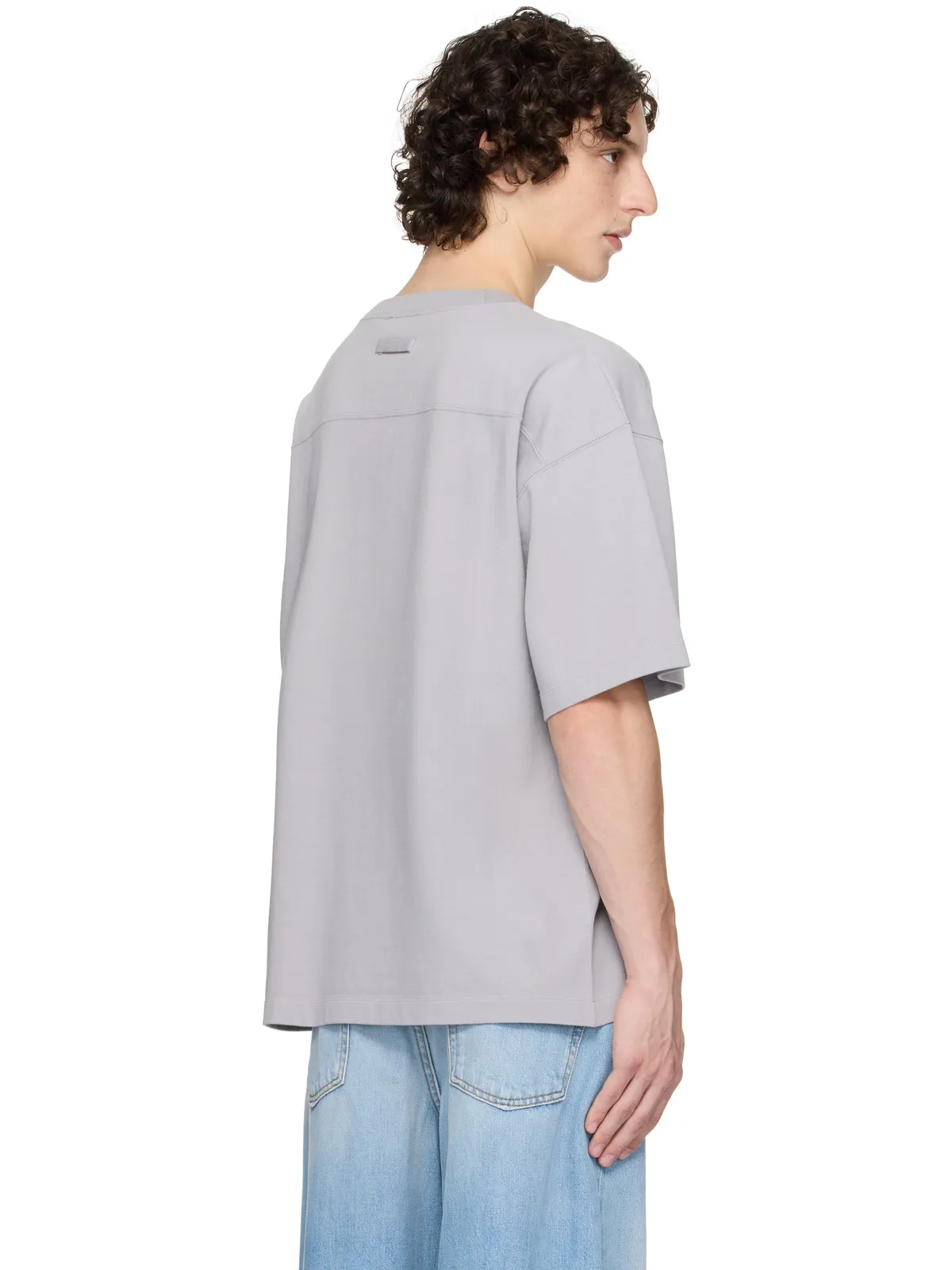 Jean Paul Gaultier SSENSE限定 Printed Water コットン オーバーサイズ Tシャツ - 画像3