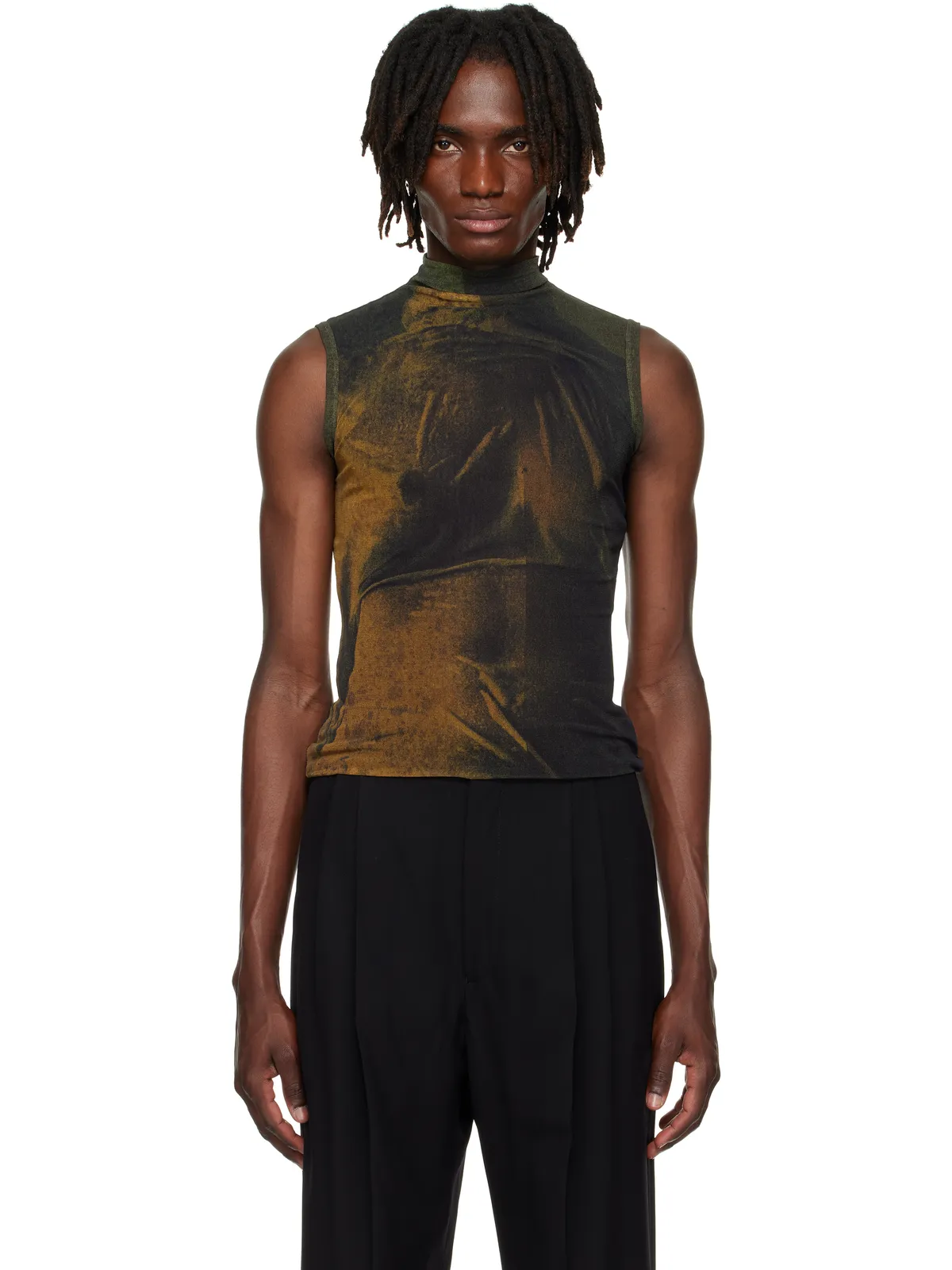 Jean Paul Gaultier SSENSE限定 ハイネック Printed Water トップス - 画像1