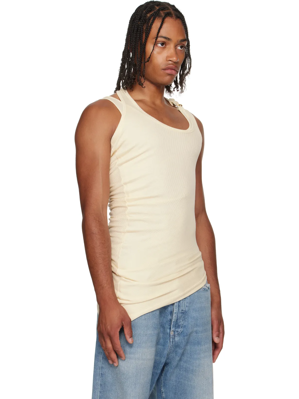 Jean Paul Gaultier 'Gaultier' Piercing タンクトップ - 画像2