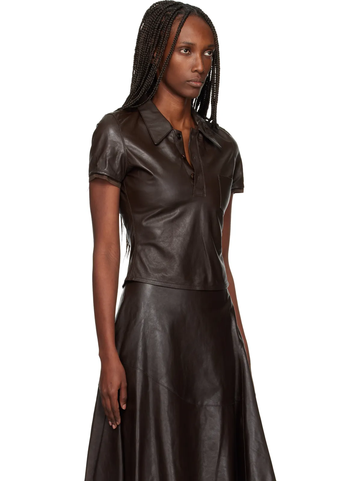 Our Legacy Piquet Leather トップス - 画像2