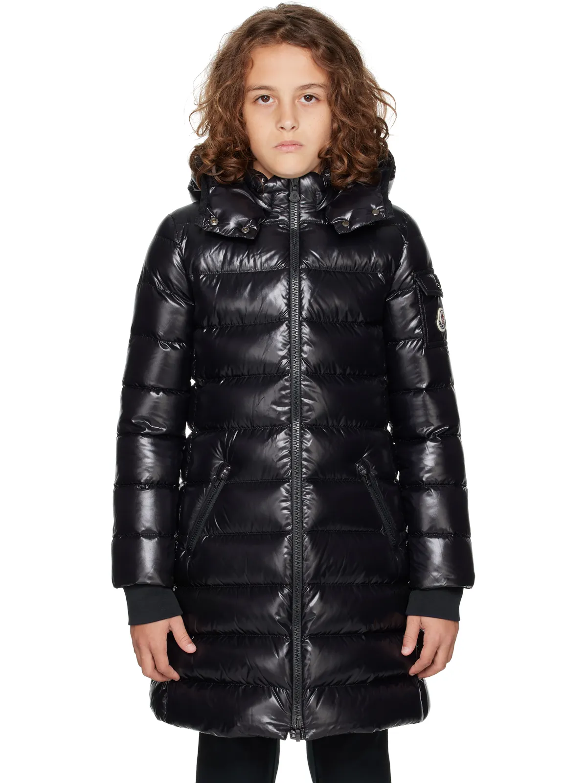 Moncler Enfant ジュニア｜ Moka フード付き ダウンジャケット - 画像1