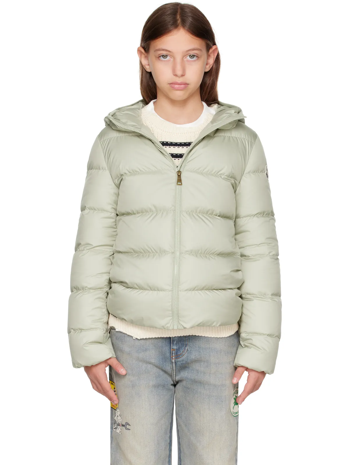 Moncler Enfant ジュニア｜ Beulah フード付き ダウンジャケット - 画像1