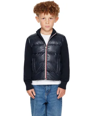 Moncler Enfant ジュニア｜ パデッド ウール ジップアップカーディガン - サムネイル1