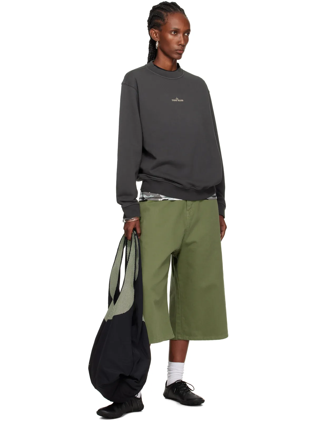 Stone Island 6100018 コットンフリース スウェットシャツ - 画像4