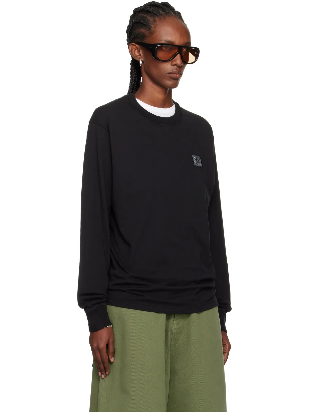 Stone Island 2100030 Organic Cotton Jersey 'Fissato' Effect Tシャツ - 画像2