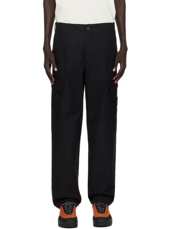 Stone Island Stone Island ブラック 3100019 Weatherproof Cotton Ghost カーゴパンツの商品画像
