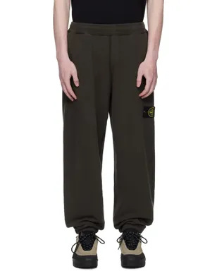 Stone Island 6200004 ブラッシュド オーガニックコットン フリース スウェットパンツ - サムネイル1