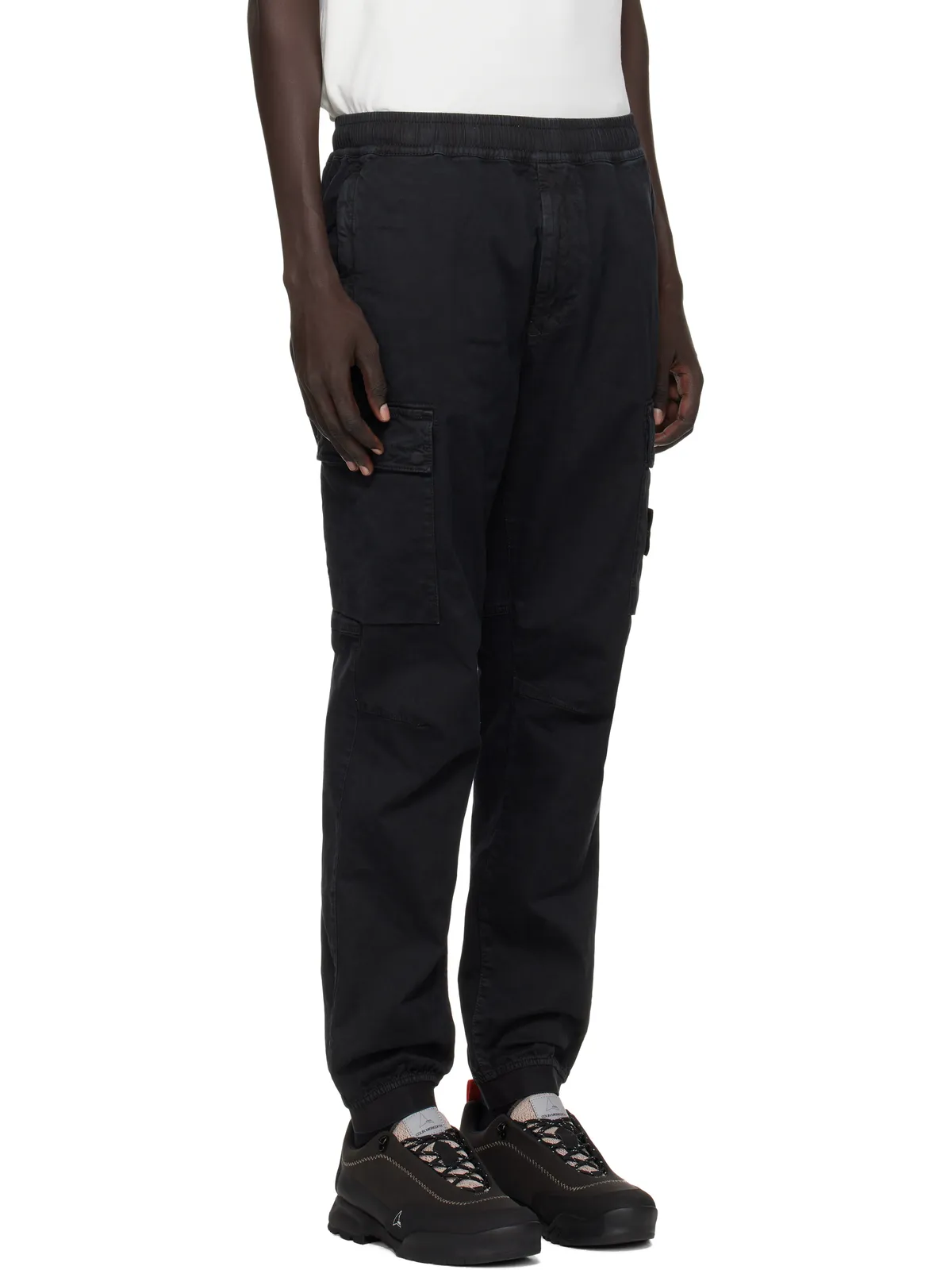 Stone Island グリーン 3100033 Stretch Organic Broken Twill カーゴパンツ - 画像2