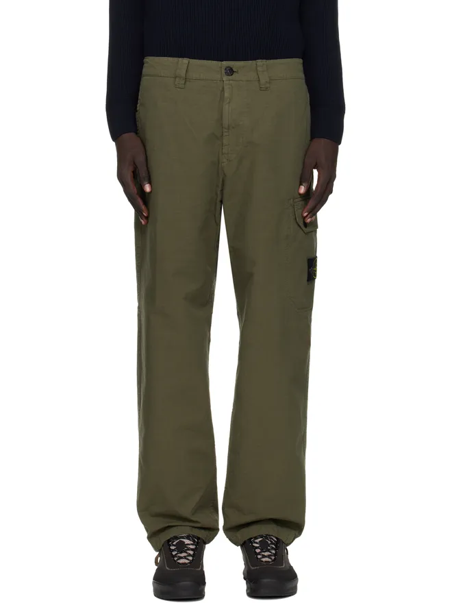 Stone Island Stone Island グリーン 3100011 オーガニックコットン リップストップ カーゴパンツの商品画像