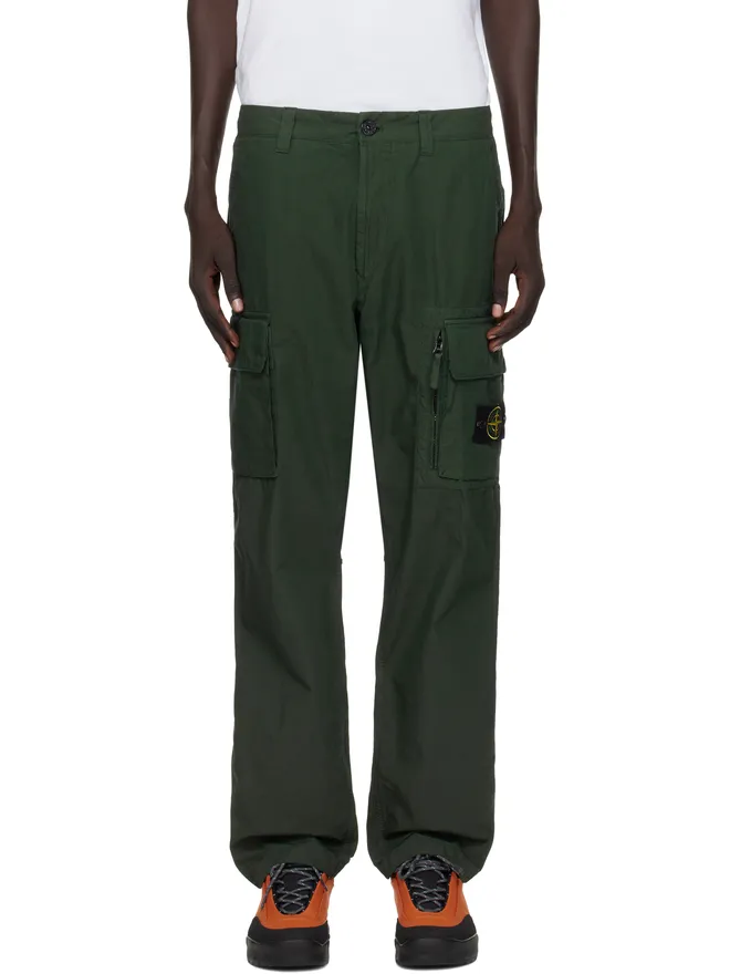 Stone Island Stone Island グリーン 3100006 Canvas Weave Cotton カーゴパンツの商品画像