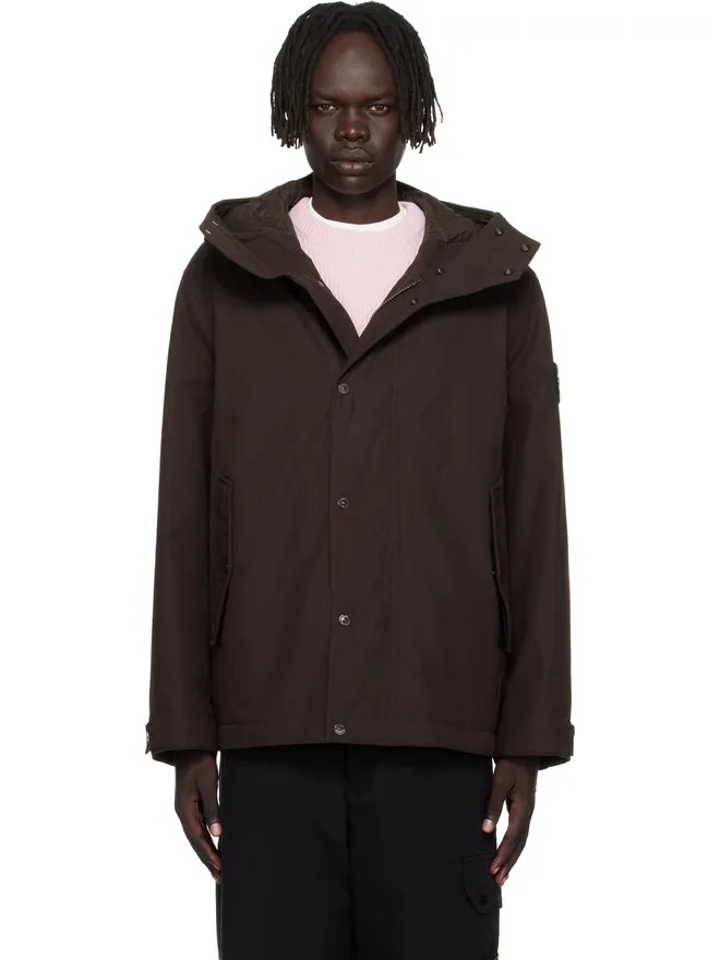 Stone Island Stone Island 4100105 ウェザープルーフ コットンキャンバス ショート マウンテンパーカーの商品画像