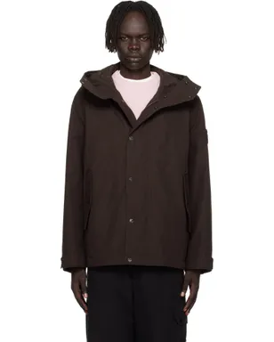 Stone Island 4100105 ウェザープルーフ コットンキャンバス ショート マウンテンパーカー - サムネイル1