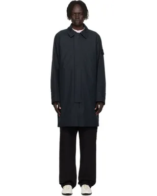Stone Island 7100018 ウェザープルーフ コットンキャンバス ロングコート - サムネイル1