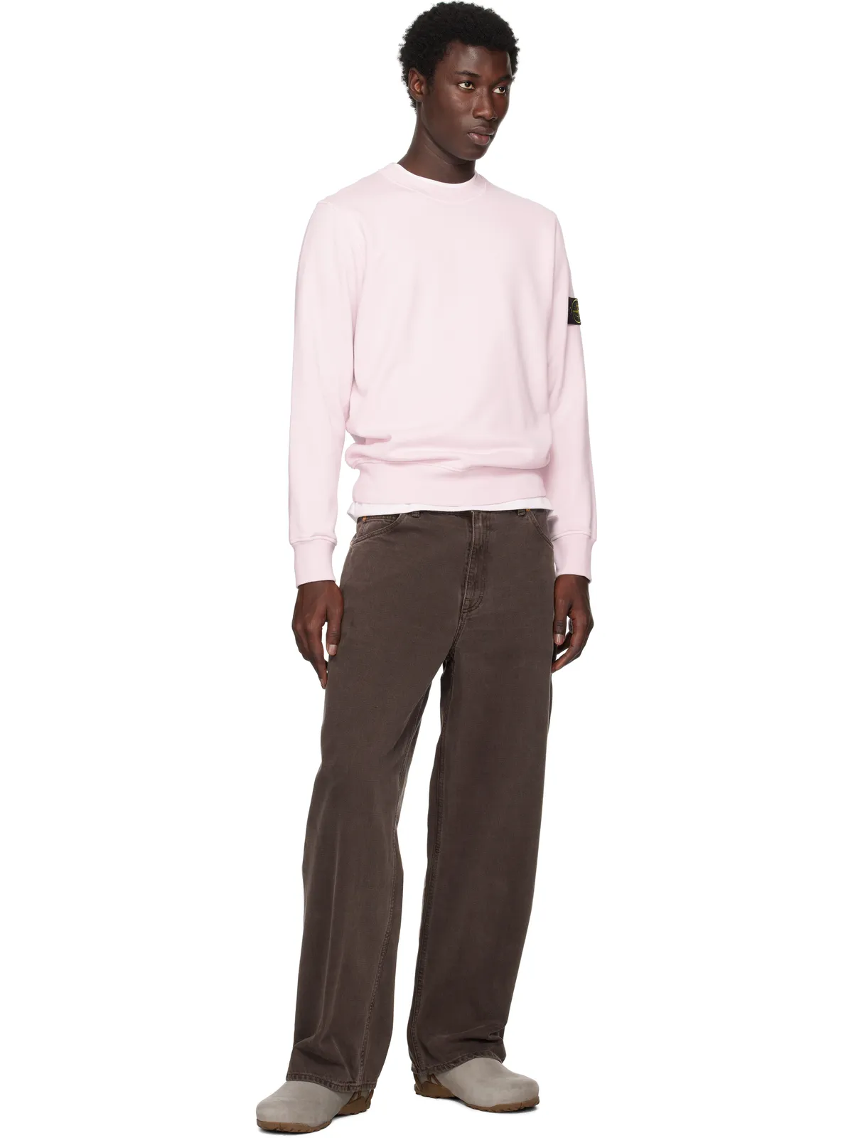 Stone Island 6100044 Organic Cotton Fleece スウェットシャツ - 画像5