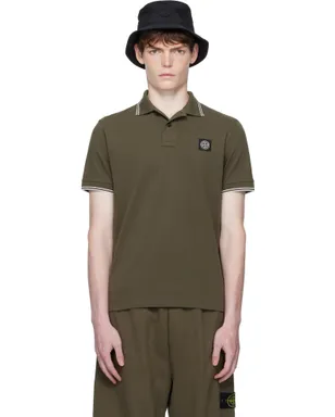 Stone Island 2200007 オーガニックコットン ピケ ポロシャツ - サムネイル1