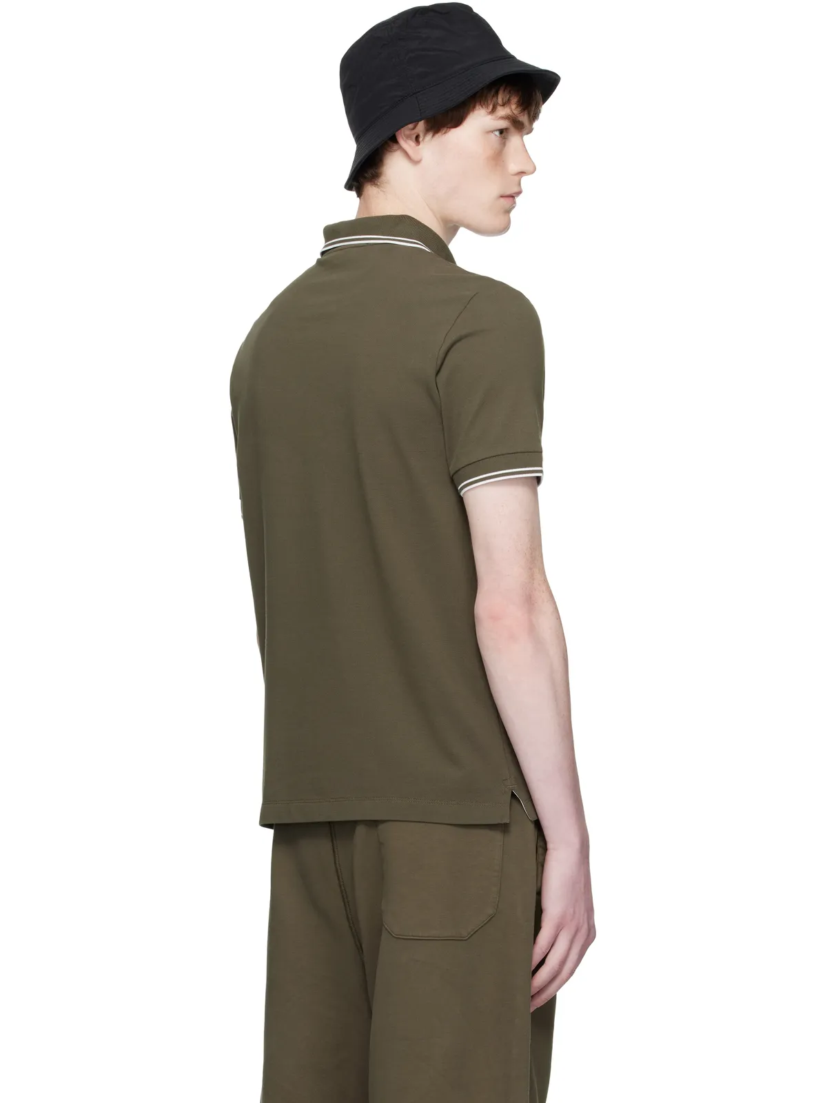 Stone Island 2200007 オーガニックコットン ピケ ポロシャツ - 画像3