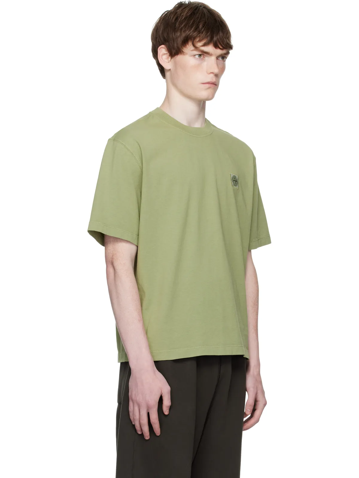 Stone Island 2100025 Combed Organic Cotton Jersey Tシャツ - 画像2