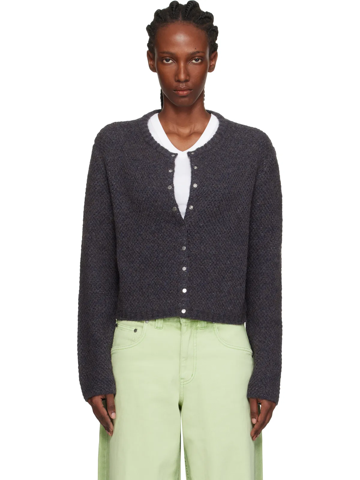 Eckhaus Latta Yak Snap カーディガン - 画像1