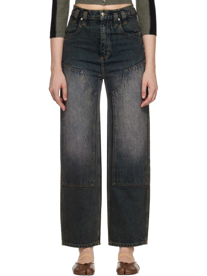 Eckhaus Latta Eckhaus Latta ダブルニー バギージーンズの商品画像