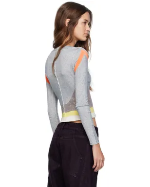 Eckhaus Latta Lapped Baby クルーネックTシャツ - サムネイル3