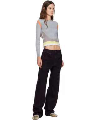 Eckhaus Latta Lapped Baby クルーネックTシャツ - サムネイル4