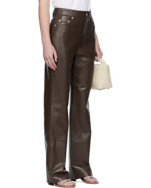 Nanushka Seldes ボンデッドレザー トラウザーズ - サムネイル2