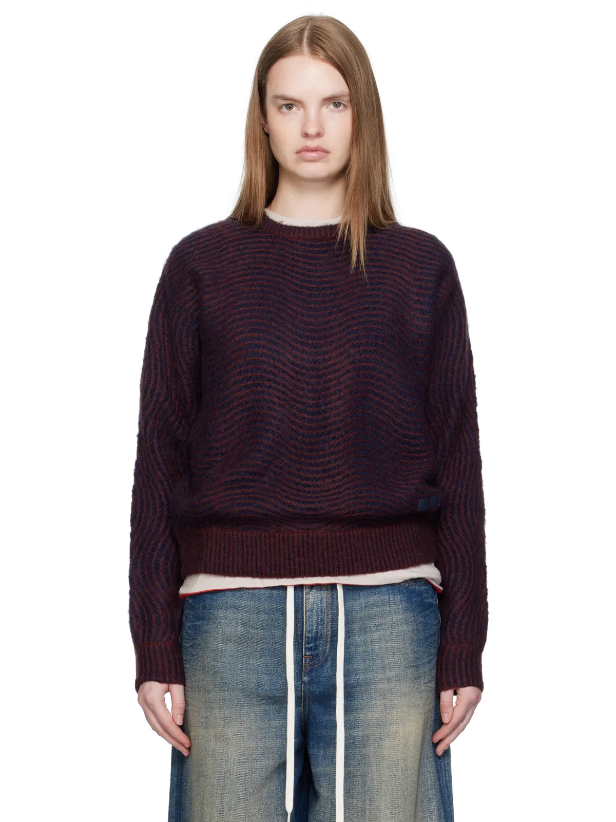 Dime Mohair Wave Knit セーター - 画像1