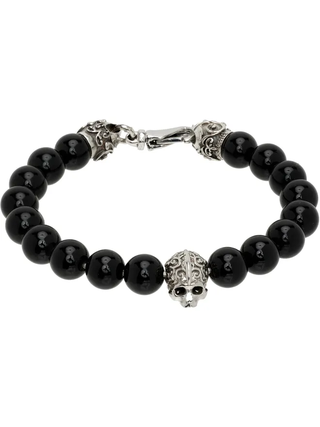 Emanuele Bicocchi Emanuele Bicocchi Skull ビーズブレスレットの商品画像