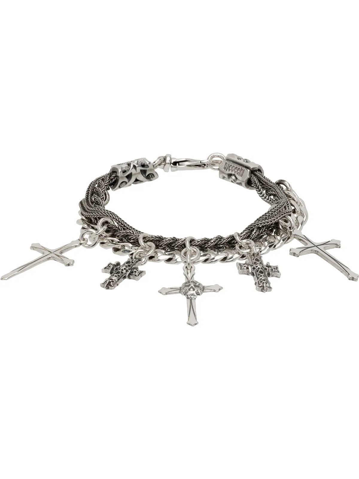 Emanuele Bicocchi Gothic Cross チャームブレスレット - 画像1