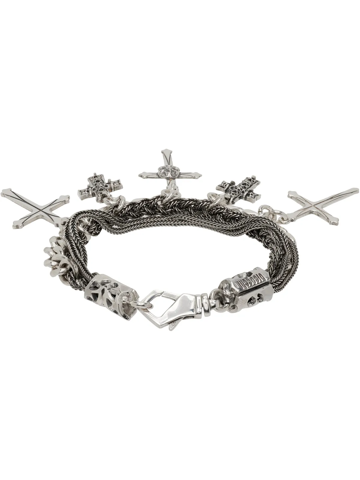 Emanuele Bicocchi Gothic Cross チャームブレスレット - 画像2