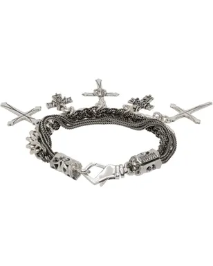 Emanuele Bicocchi Gothic Cross チャームブレスレット - サムネイル2