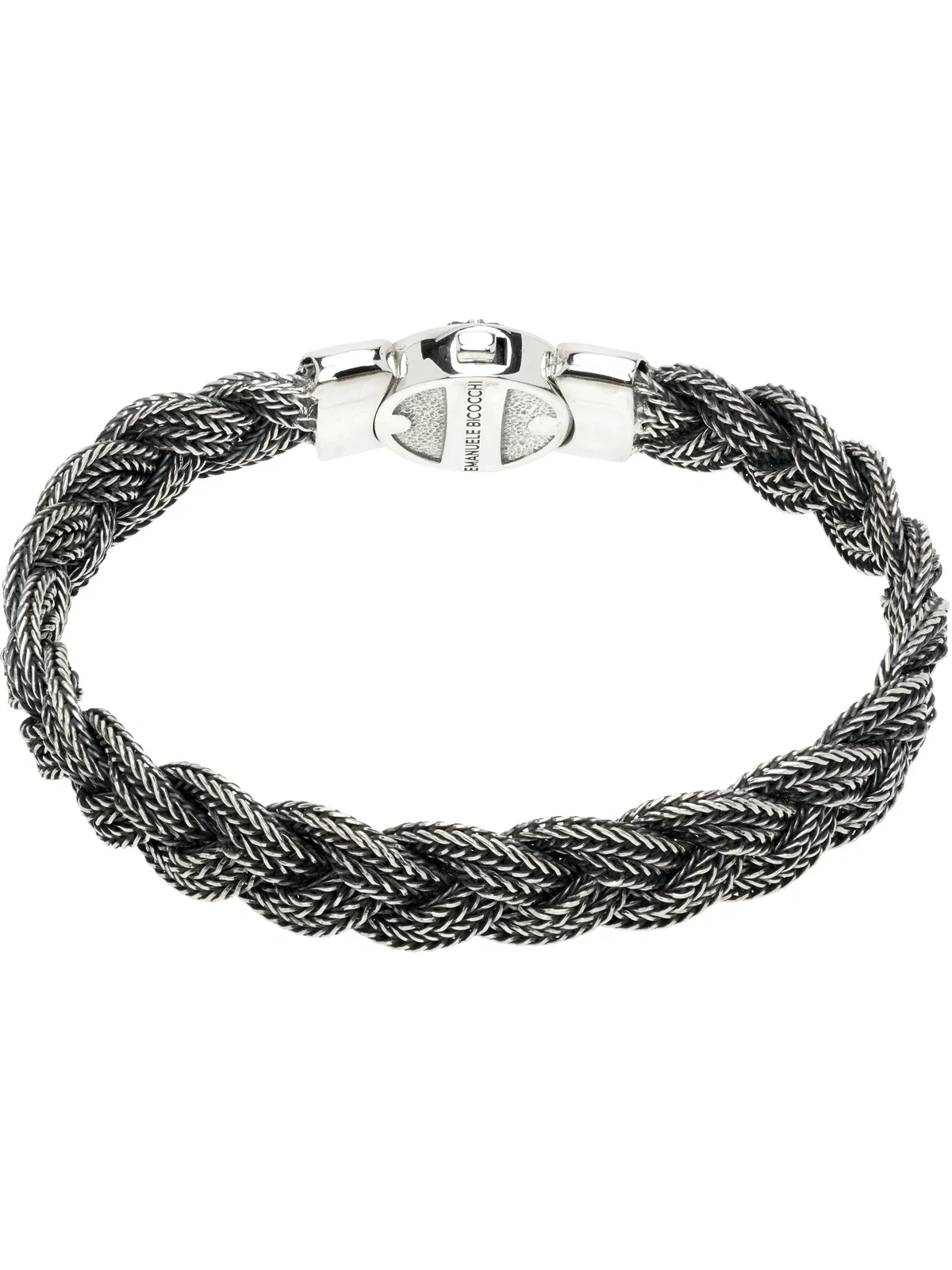 Emanuele Bicocchi Large Flat Braided ブレスレット - 画像2