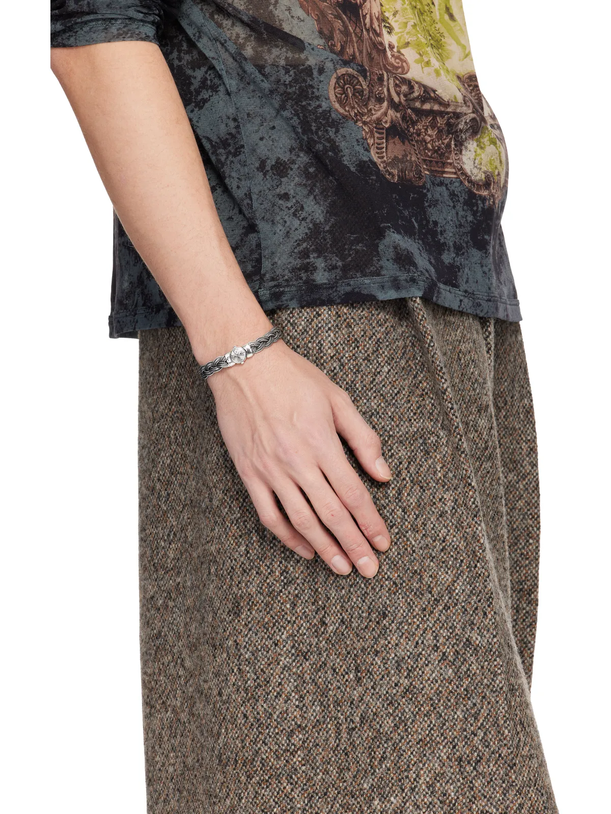 Emanuele Bicocchi Large Flat Braided ブレスレット - 画像3
