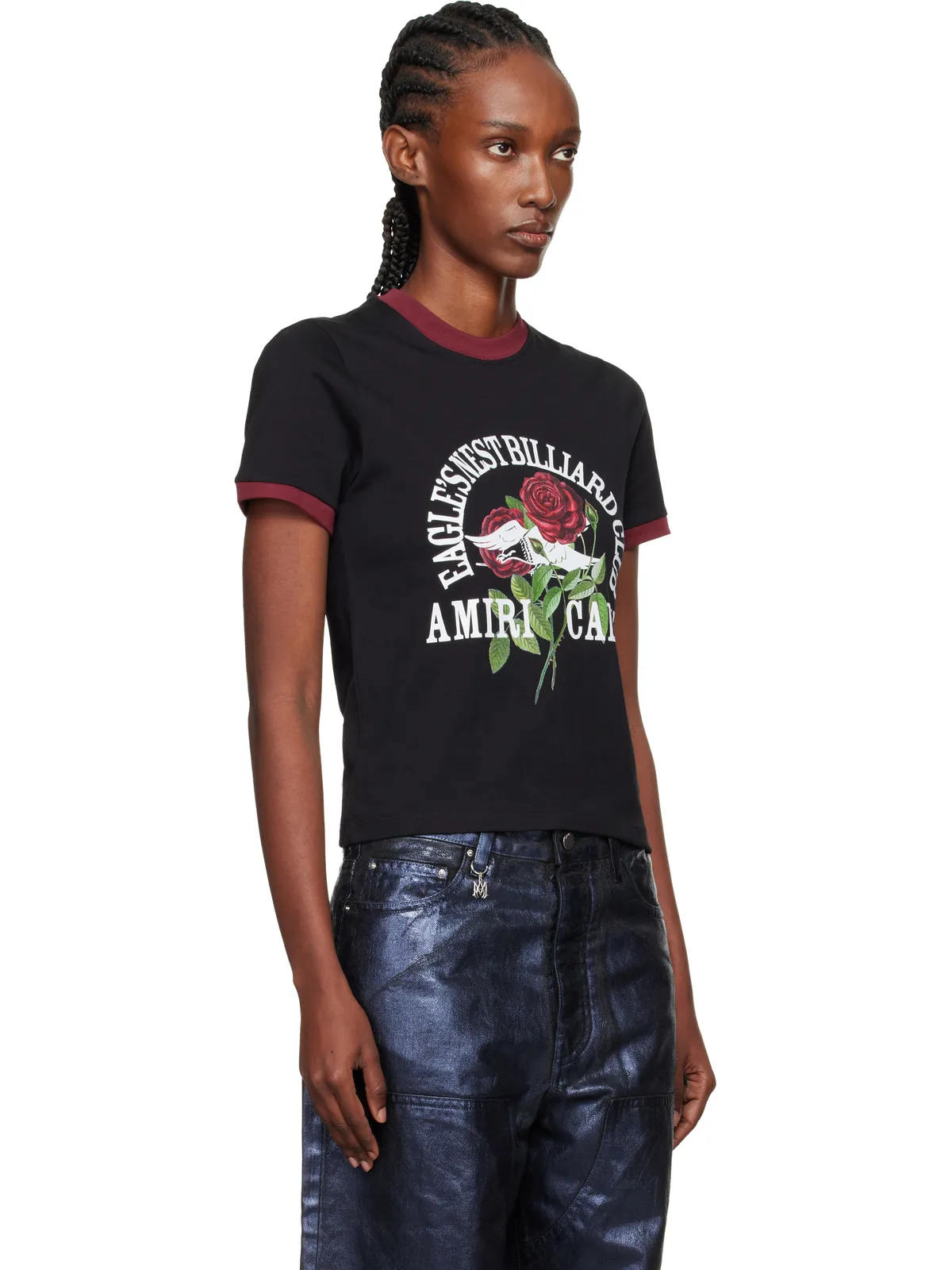 AMIRI 'Eagle' リンガーTシャツ - 画像2