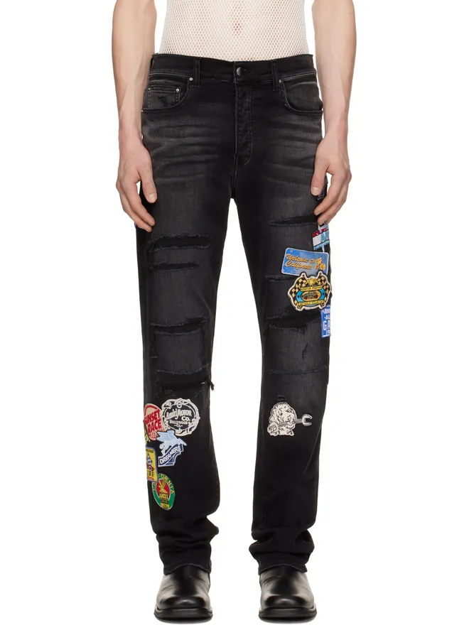 AMIRI AMIRI Station Patch Repair スリムジーンズの商品画像