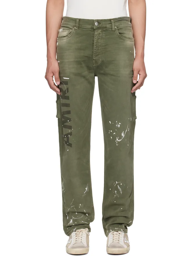 AMIRI AMIRI Army Logo Painted Slim Workman ジーンズの商品画像