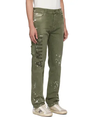 AMIRI Army Logo Painted Slim Workman ジーンズ - サムネイル2