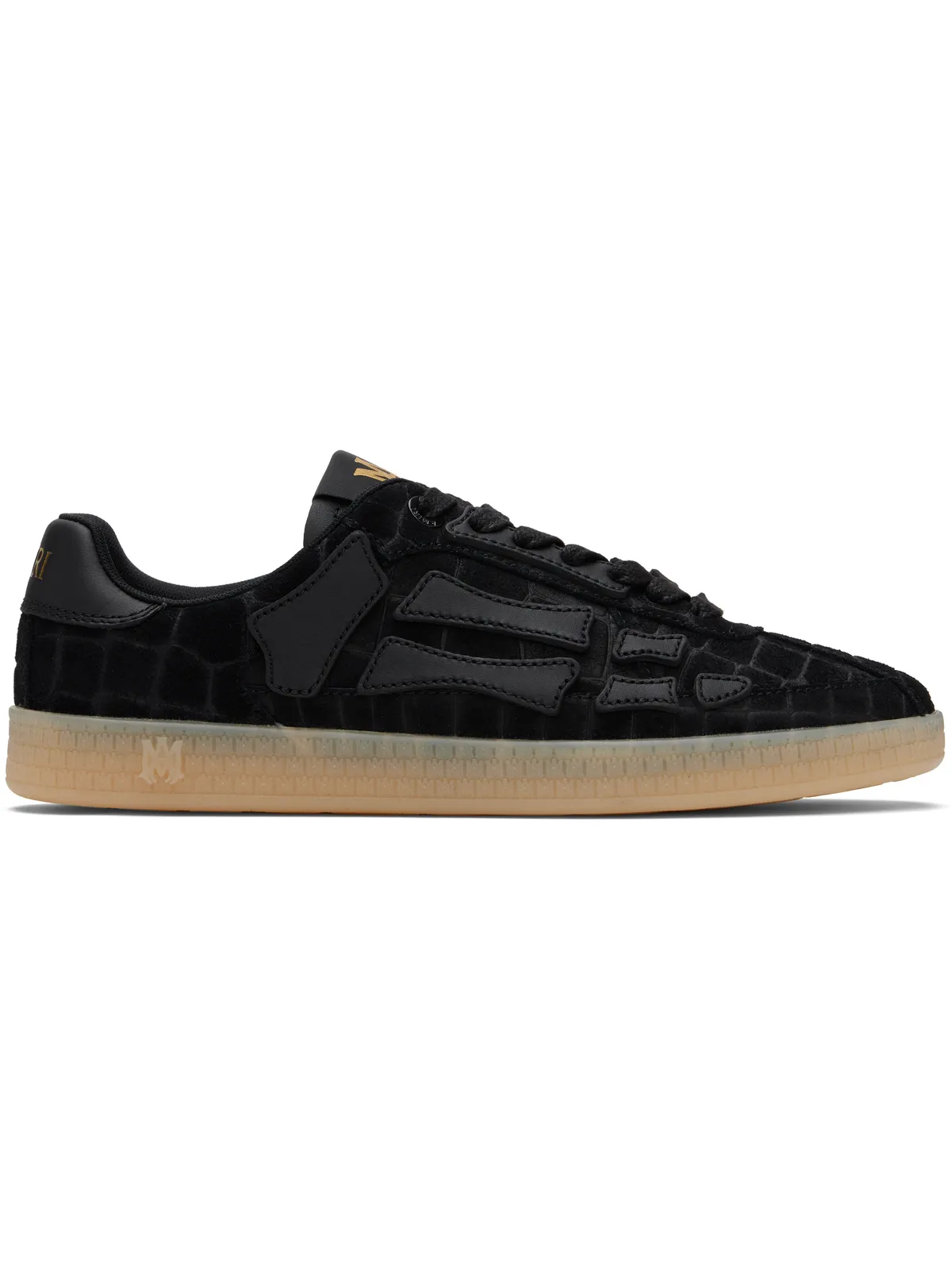 AMIRI Croc Debossed Pacific Bones スニーカー - 画像1