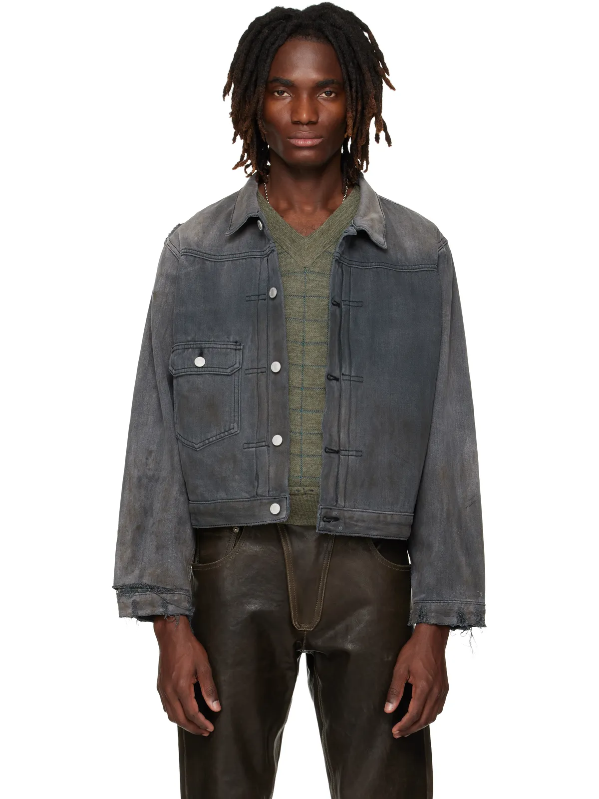 Enfants Riches Déprimés 'Type VII' Flannel Lined Denim ジャケット - 画像1
