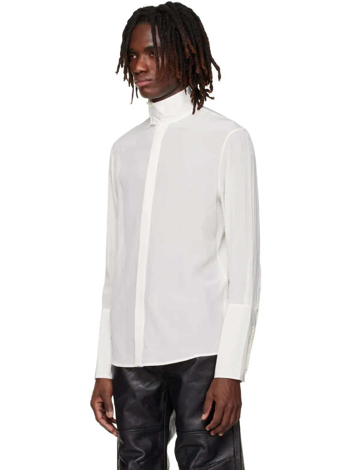 Enfants Riches Déprimés Kissing Button Cuff Napoleon Soiree シャツ - 画像4
