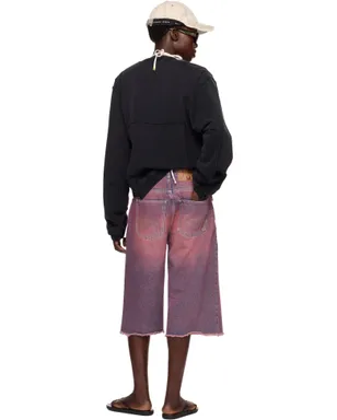 Martine Rose SSENSE限定 フェード デニムショートパンツ - サムネイル5
