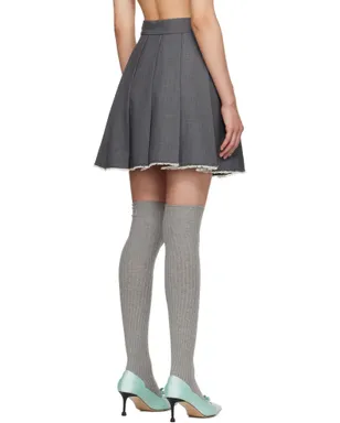 Shushu/Tong SSENSE限定 Raw Hem プリーツ ミニスカート - サムネイル3