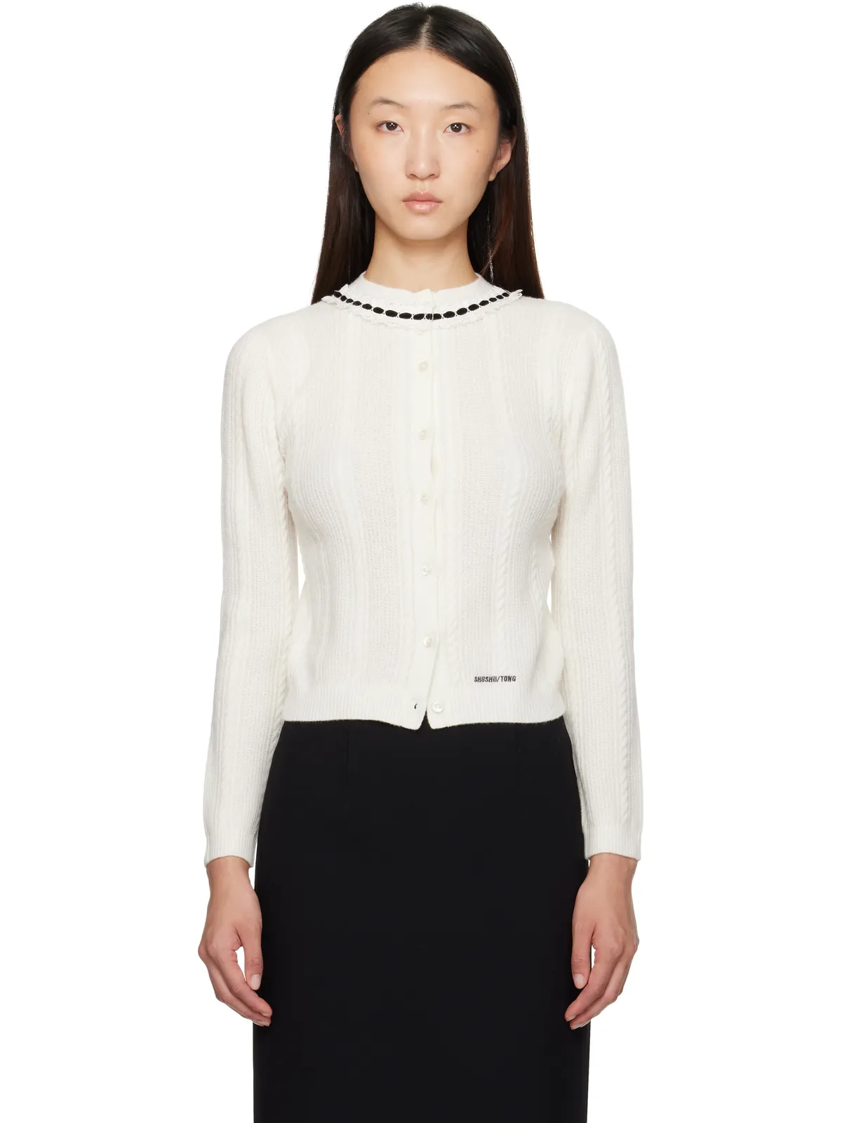 Shushu/Tong Collar Embellished カーディガン - 画像1