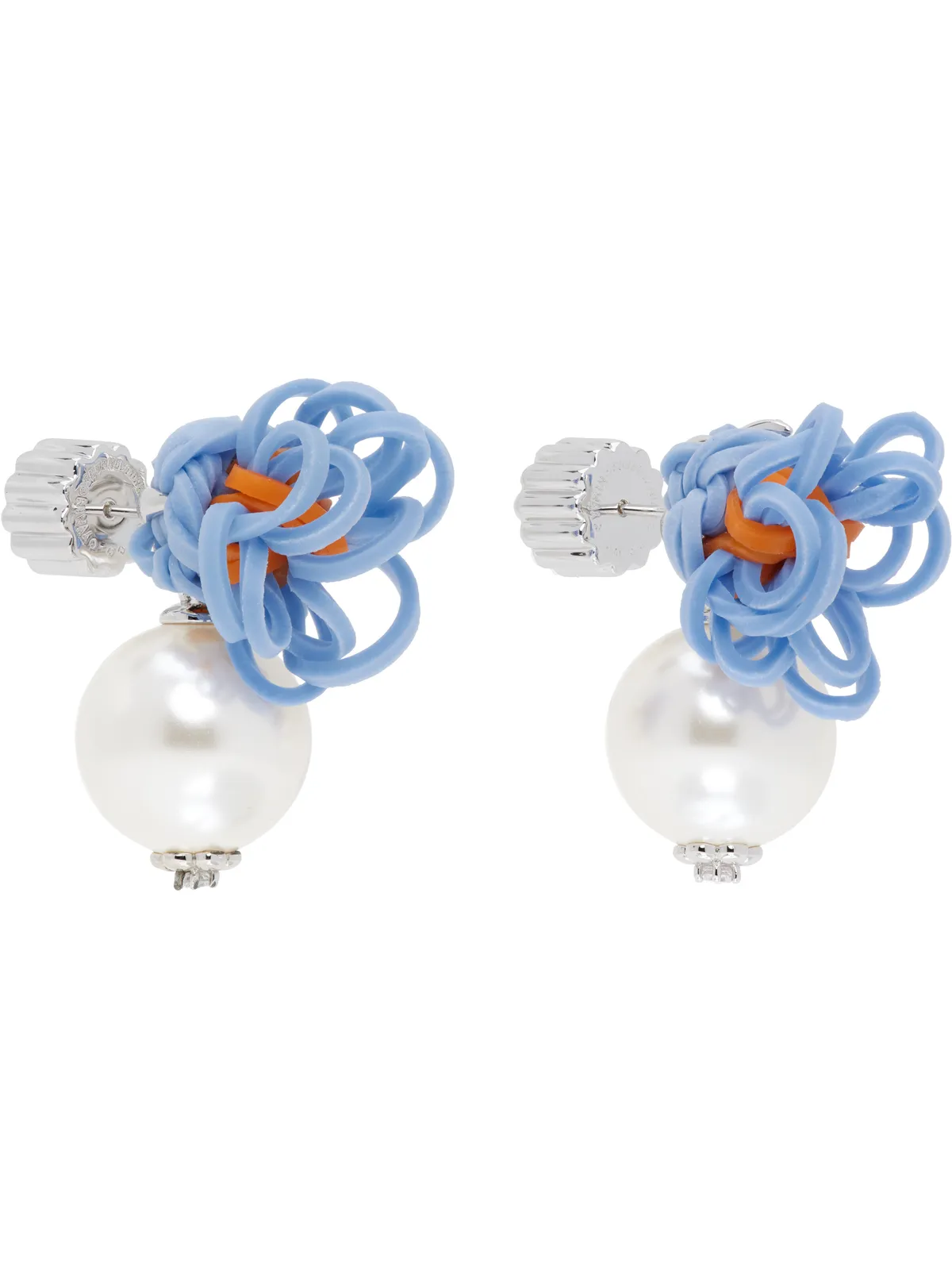 Shushu/Tong YVMINエディション Band Flower Faux-Pearl スタッドピアス - 画像2