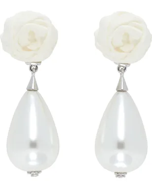 Shushu/Tong YVMINエディション Paper Ball Faux-Pearl Pendant ピアス - サムネイル1
